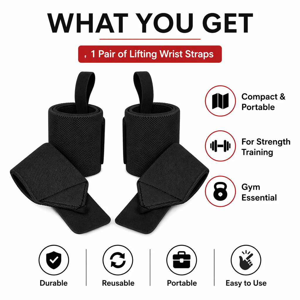 Weightlifting Wrist Wraps Gym Strap Thumb Loop Support Bandage