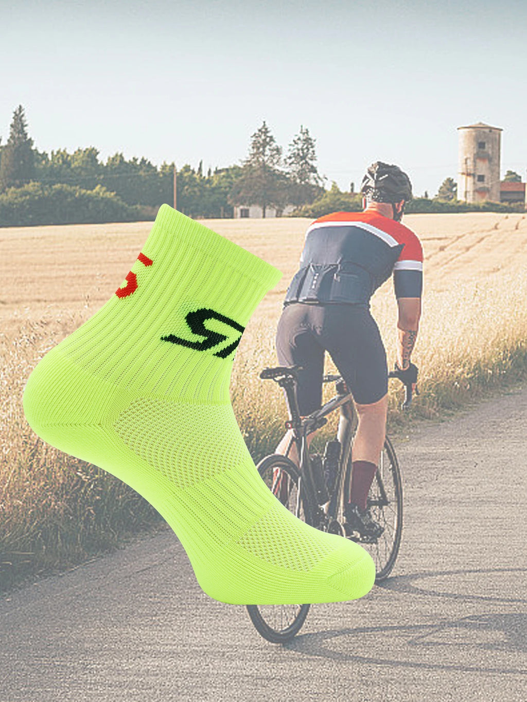 Athletic Cycling Socks Men Women Breathable Quick Dry Road Bike