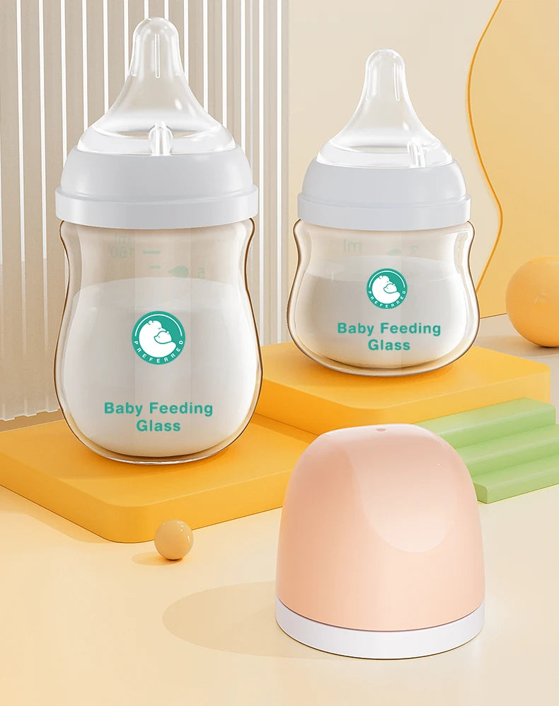 MAMIJOY Anti-Choke Glass Baby Bottle BPA Free Main image