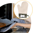 Thick Silicone Oven Mitts – Heat Resistant Non-Slip BBQ Gloves
