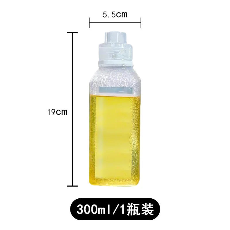 300ml 500ml Oil Bottle Heat Resistant Kitchen Squeeze Dispenser