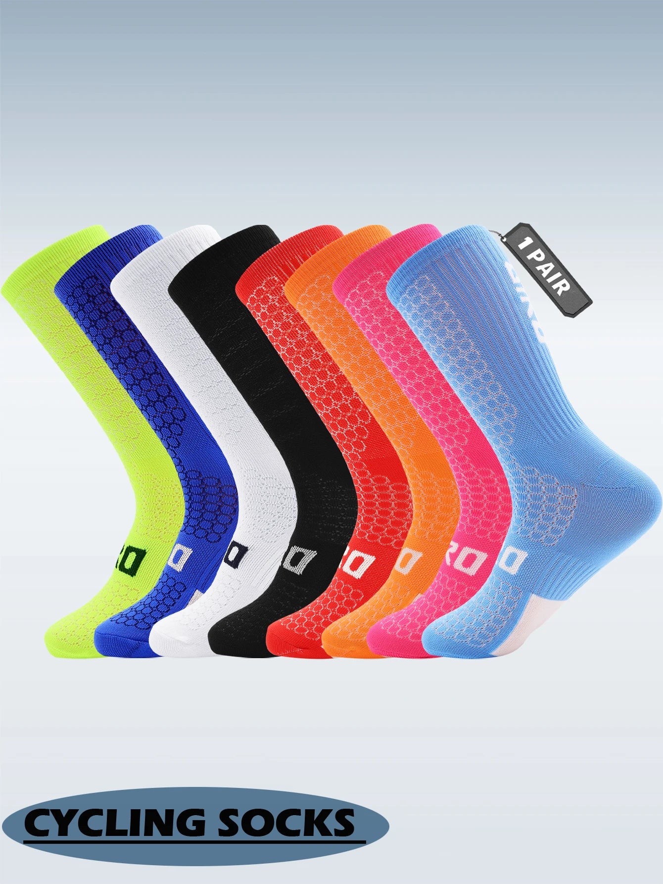 Professional Cycling Compression Socks Breathable Running Sports