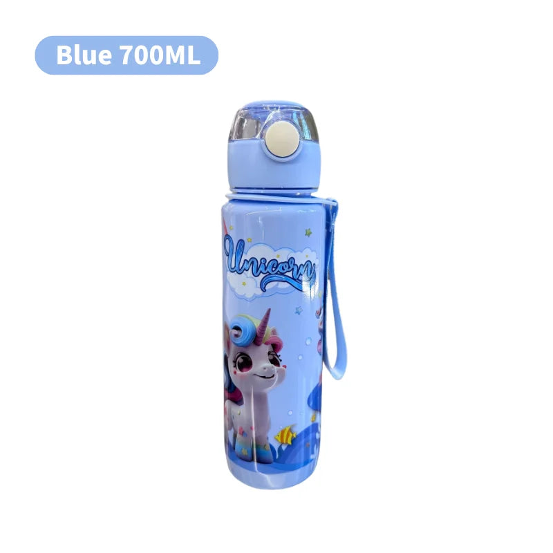 700ml Cartoon Space Water Bottle BPA-Free Kids Cup