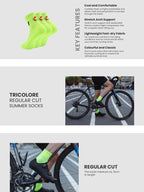 Athletic Cycling Socks Men Women Breathable Quick Dry Road Bike