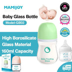 MAMIJOY Anti-Choke Glass Baby Bottle BPA Free