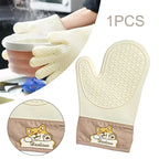 Thick Silicone Oven Mitts – Heat Resistant Non-Slip BBQ Gloves