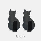 Cat Pattern Self-Adhesive Wall Hook Cute Towel & Clothes Hanger