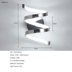 21W Creative Spiral LED Wall Sconce White Light