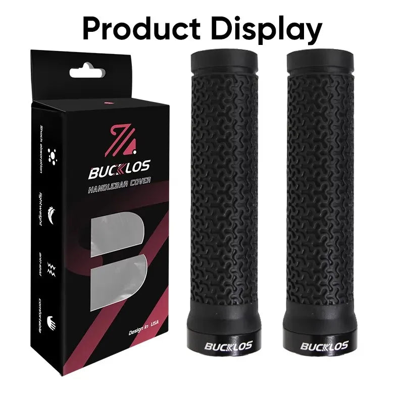 MTB Handlebar Grips Lock-On Anti-Slip Rubber Bike BMX Soft Grip