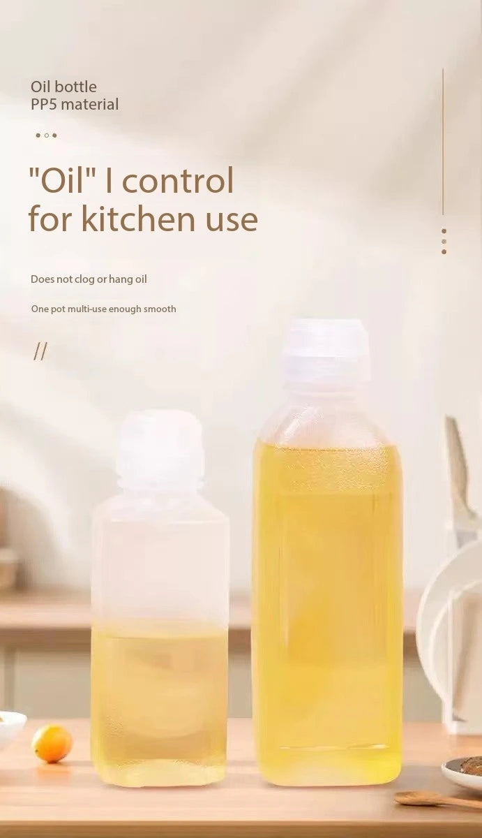 300ml 500ml Oil Bottle Heat Resistant Kitchen Squeeze Dispenser