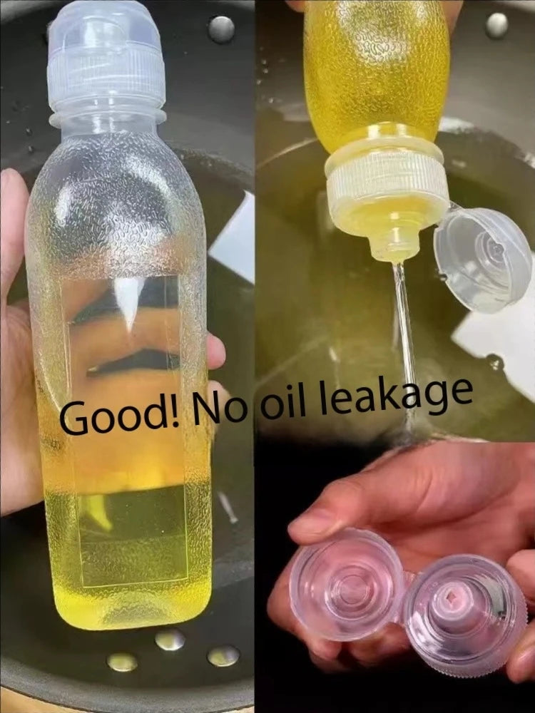 300ml 500ml Oil Bottle Heat Resistant Kitchen Squeeze Dispenser