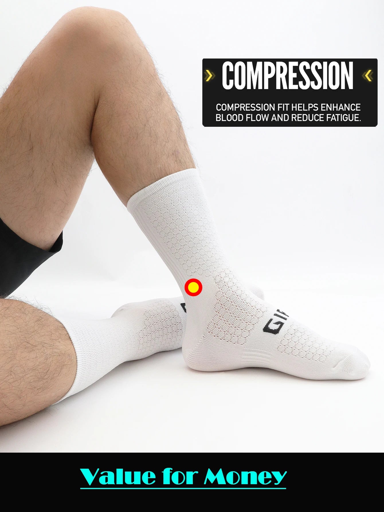 Professional Cycling Compression Socks Breathable Running Sports