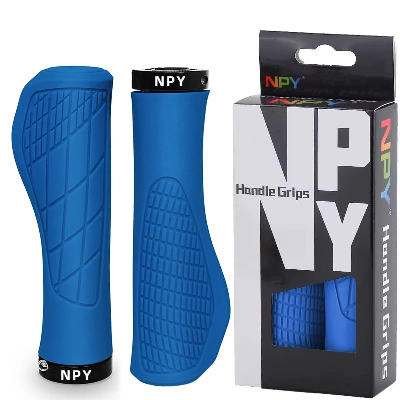 MTB Handlebar Grips Lock-On Anti-Slip Soft Rubber 22.2mm Bike