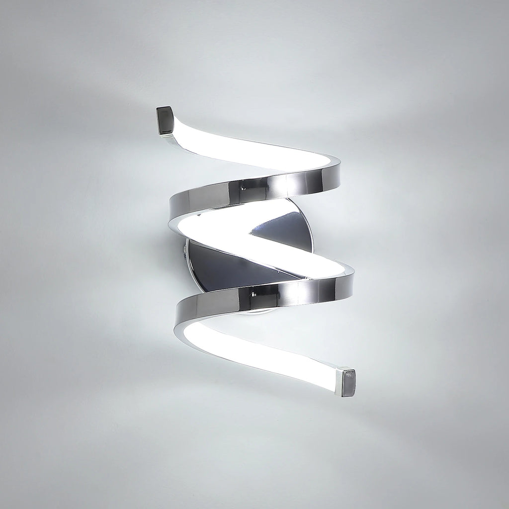 21W Creative Spiral LED Wall Sconce White Light