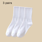Women Mid Tube Socks 3-6 Pairs Breathable Warm Autumn Winter Comfort