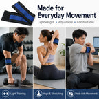 Elastic Wrist Wraps Adjustable Hook & Loop Gym Support Band Set