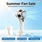 Football Mini Fan UK 3000mAh USB-C Rechargeable Desk Fan