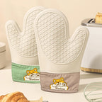 Thick Silicone Oven Mitts – Heat Resistant Non-Slip BBQ Gloves