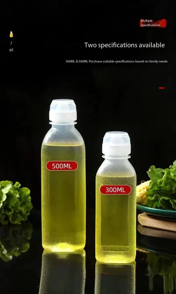 300ml 500ml Oil Bottle Heat Resistant Kitchen Squeeze Dispenser