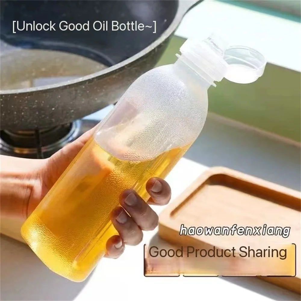 300ml 500ml Oil Bottle Heat Resistant Kitchen Squeeze Dispenser