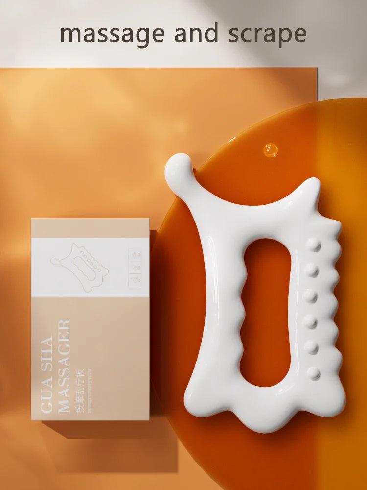 Body & Facial Acupoint Massage Stick UK Meridian Scraping Tool