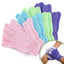 Colourful Exfoliating Bath Gloves Double Sided Spa & Shower Body Scrub
