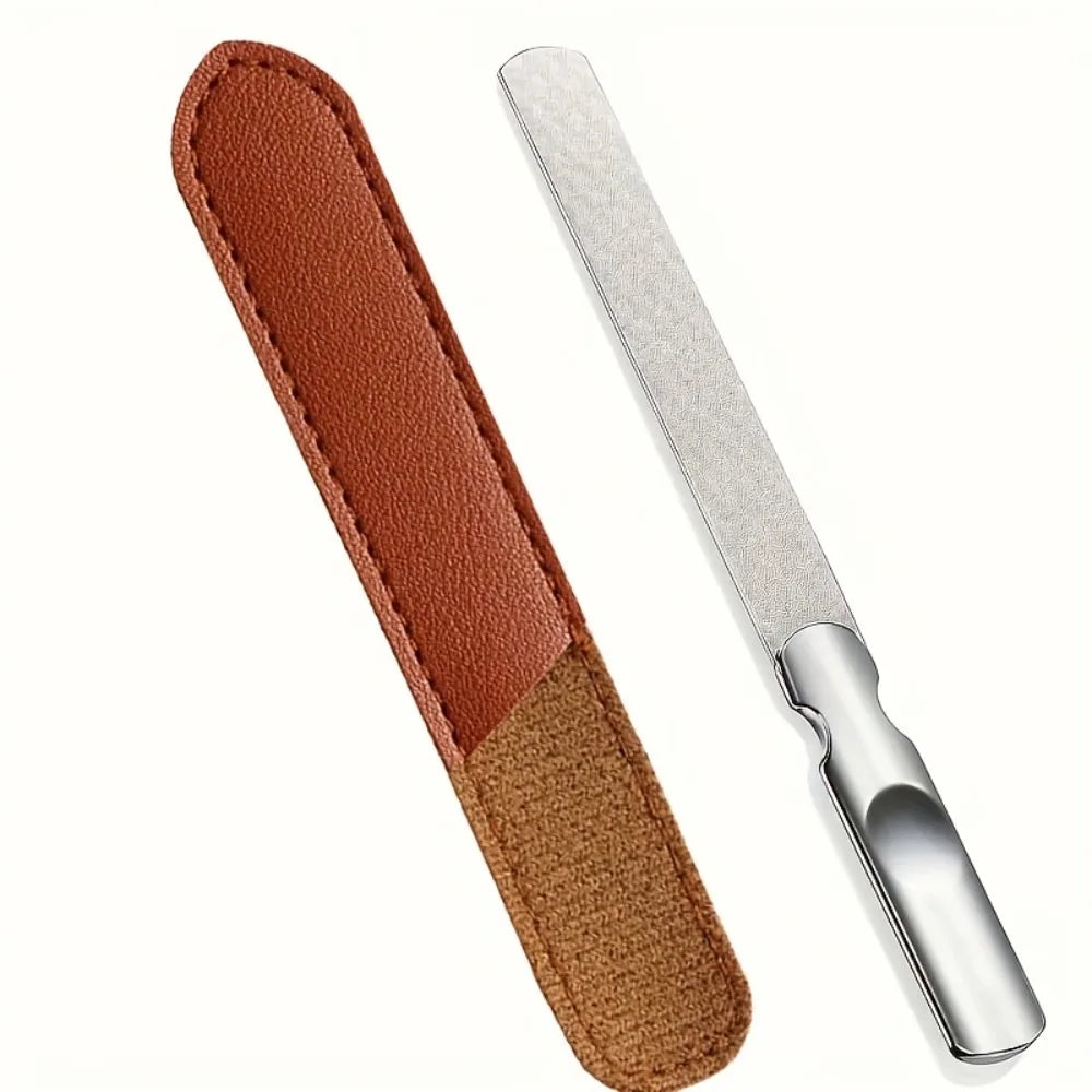 Double Sided Stainless Steel Nail File Reusable Penny Haul Manicure Tool Kit UK  Main image