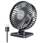 GAIATOP Mini USB Desktop Fan Quiet 3-Speed Office Fan
