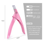 Professional Fake Nail Cutter U Type Acrylic Nail Tip Trimmer Tool