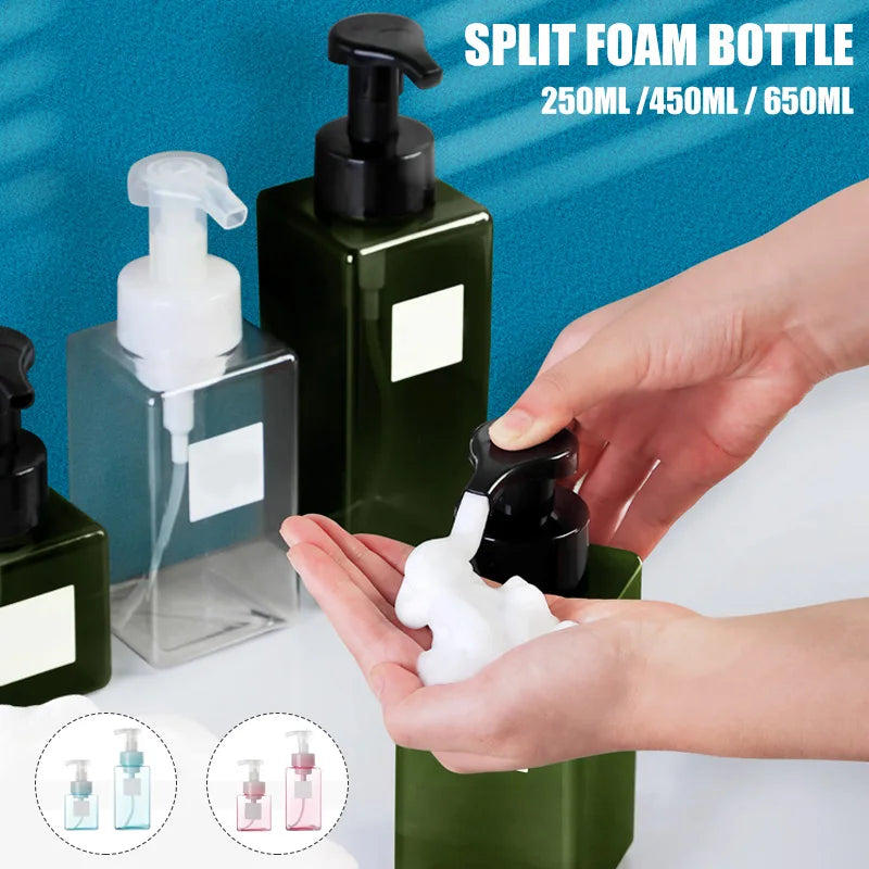 Foam Soap Dispenser Bottle Manual Pump 250/450/650ML Bathroom Liquid Dispenser