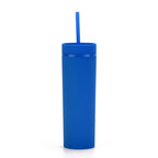 Double Wall Skinny Tumbler 473ml/480ml Cup with Straw & Lid
