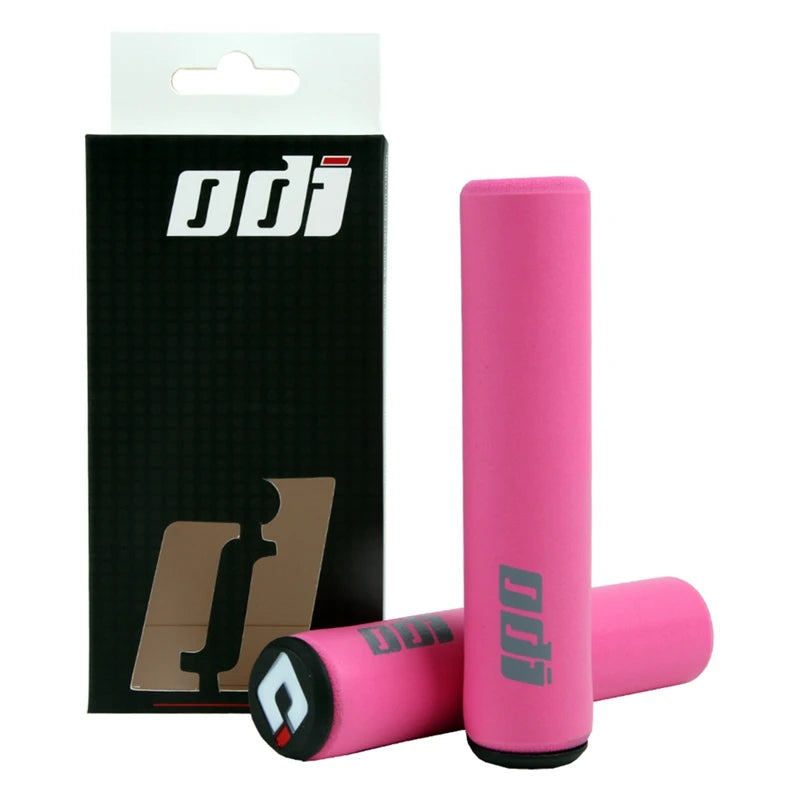 ODI MTB Handlebar Grips Ultra Light Anti Slip Silicone Foam with Plugs