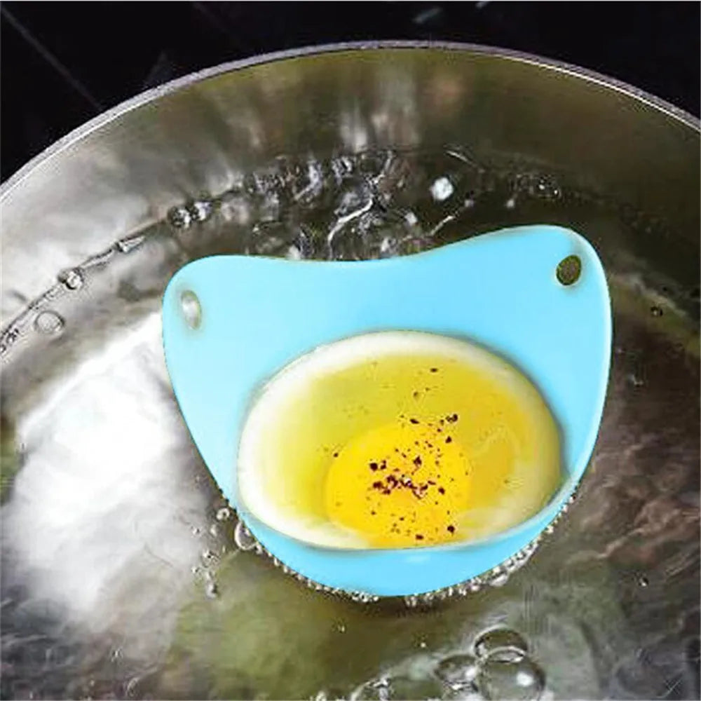 Silicone Egg Boiler & Poacher Cups – High Temperature Egg Cooker Mold Set