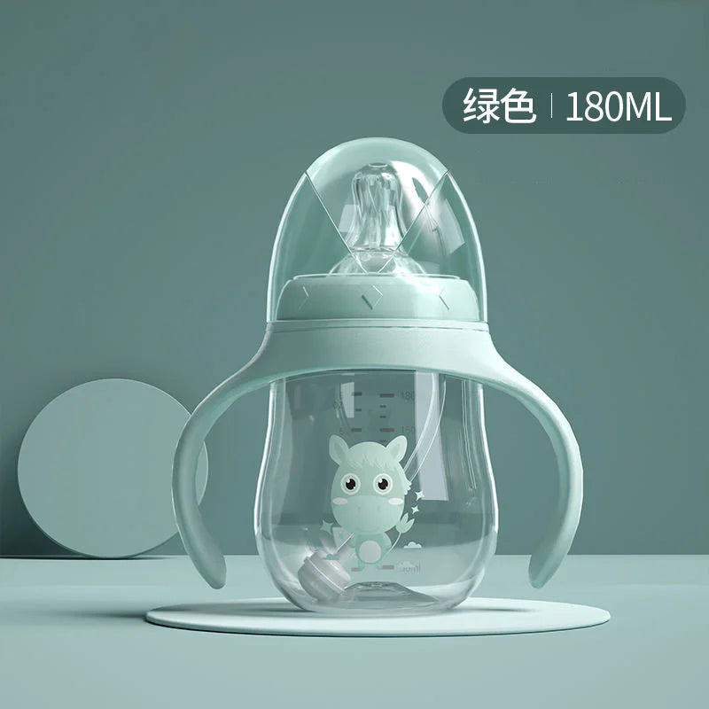 BPA Free Baby Feeding Bottle Wide-Caliber Straw Cup