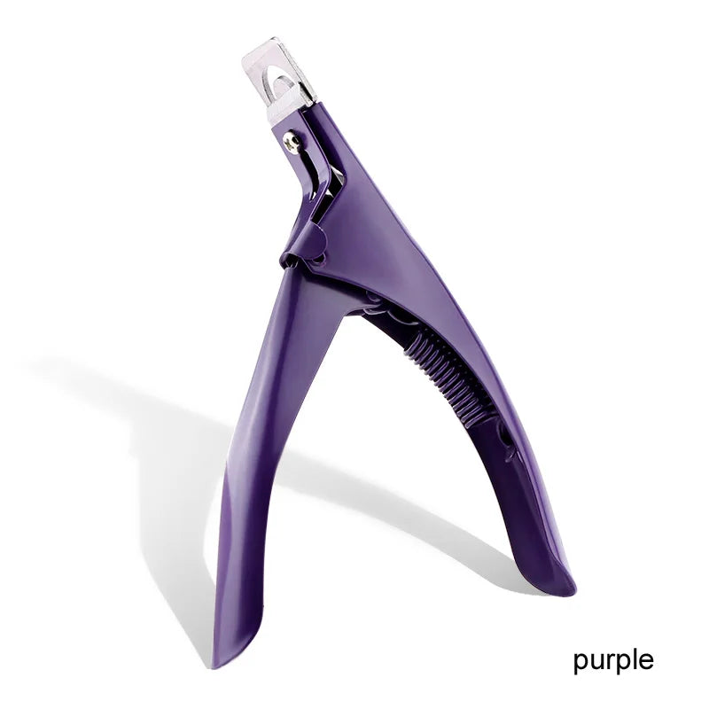 Professional Fake Nail Cutter U Type Acrylic Nail Tip Trimmer Tool