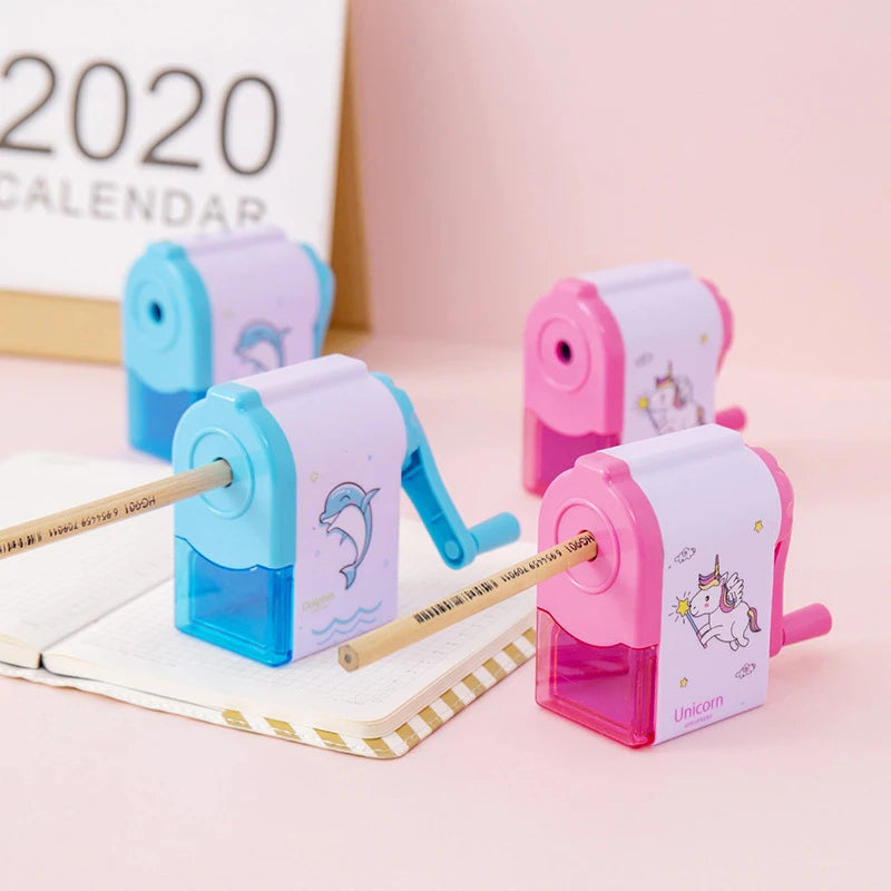 Lytwtw Cute Unicorn Dolphin Mechanical Pencil Sharpener
