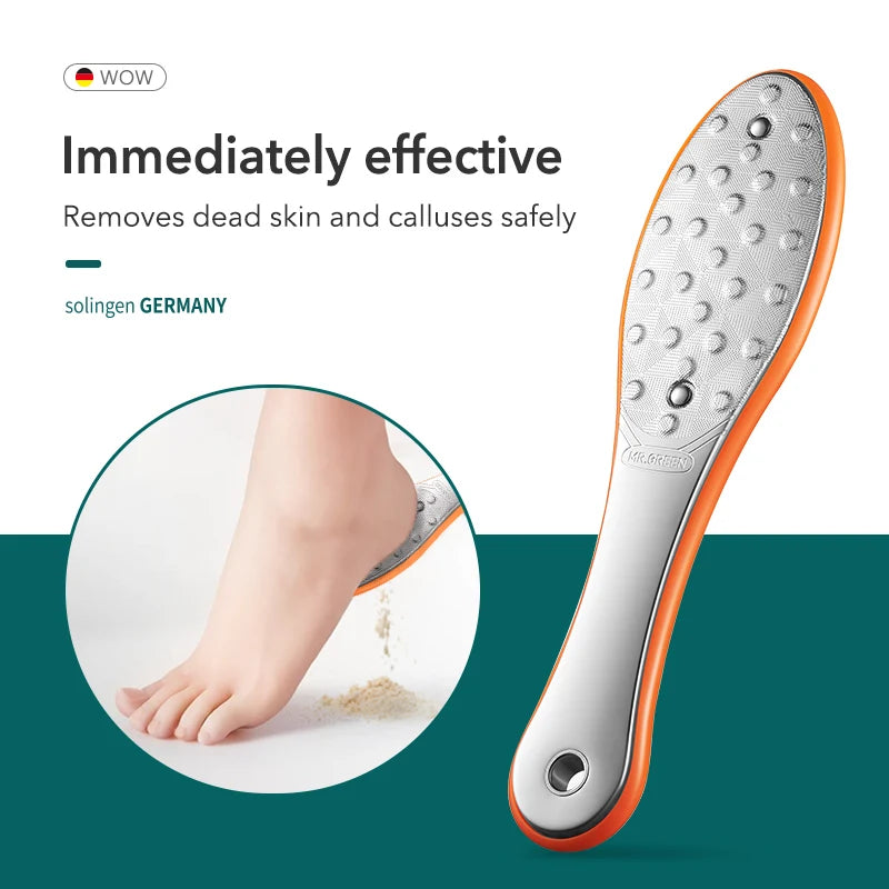 Stainless Steel Pedicure Foot File Callus Remover Tool Set