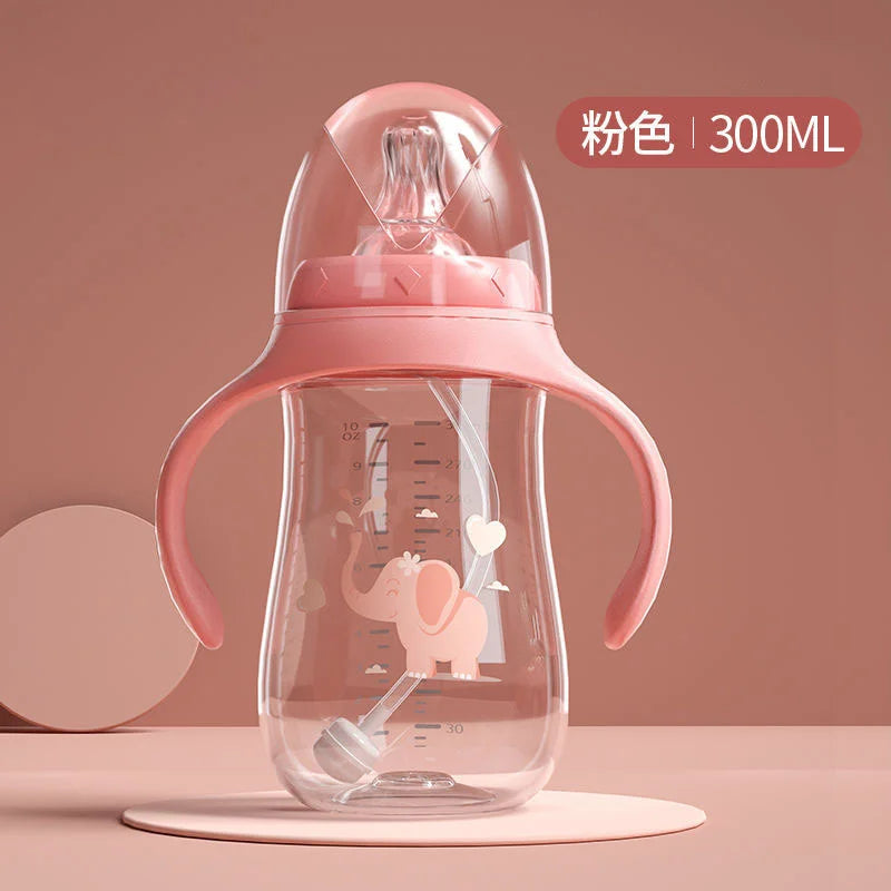BPA Free Baby Feeding Bottle Wide-Caliber Straw Cup