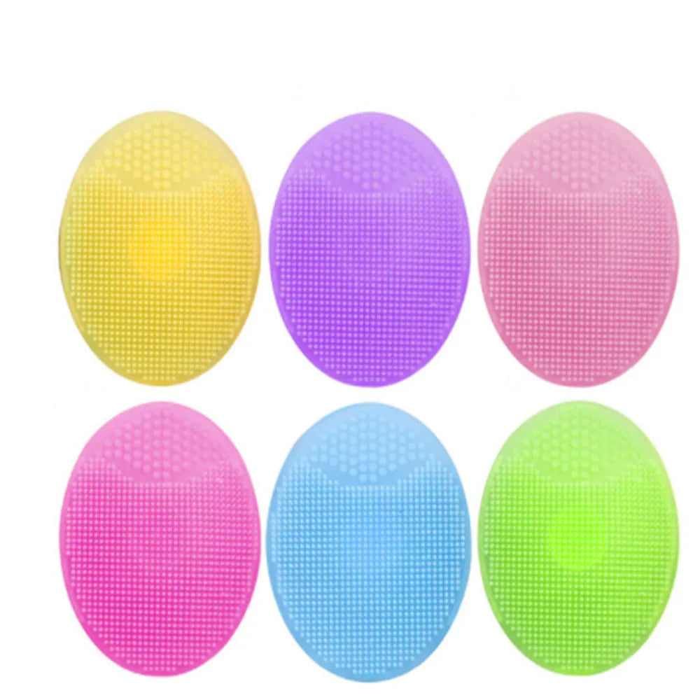 Soft Silicone Facial Cleansing Brush Baby Bath Massage Scrubber