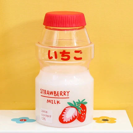 480ml Cute Fruit Water Bottle BPA Free Strawberry Drink Cup
