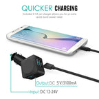 Car Phone Holder with Charger - Wireless Charging Mount