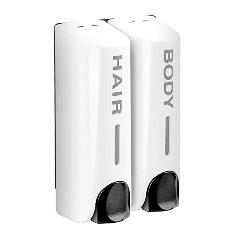 350ML Wall Mounted Soap Dispenser Shower Shampoo & Liquid Soap Container