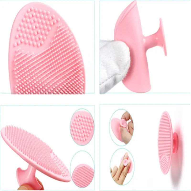 Soft Silicone Facial Cleansing Brush Baby Bath Massage Scrubber