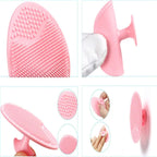 Soft Silicone Facial Cleansing Brush Baby Bath Massage Scrubber