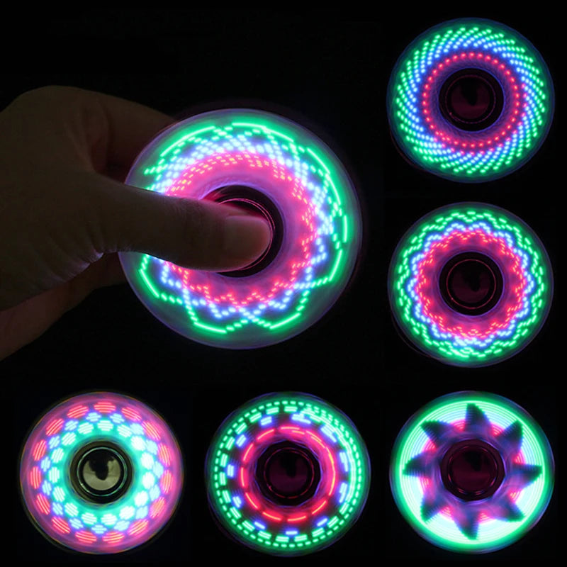 Fidget Spinner LED Light Up Toy for Kids Glow in Dark Main image