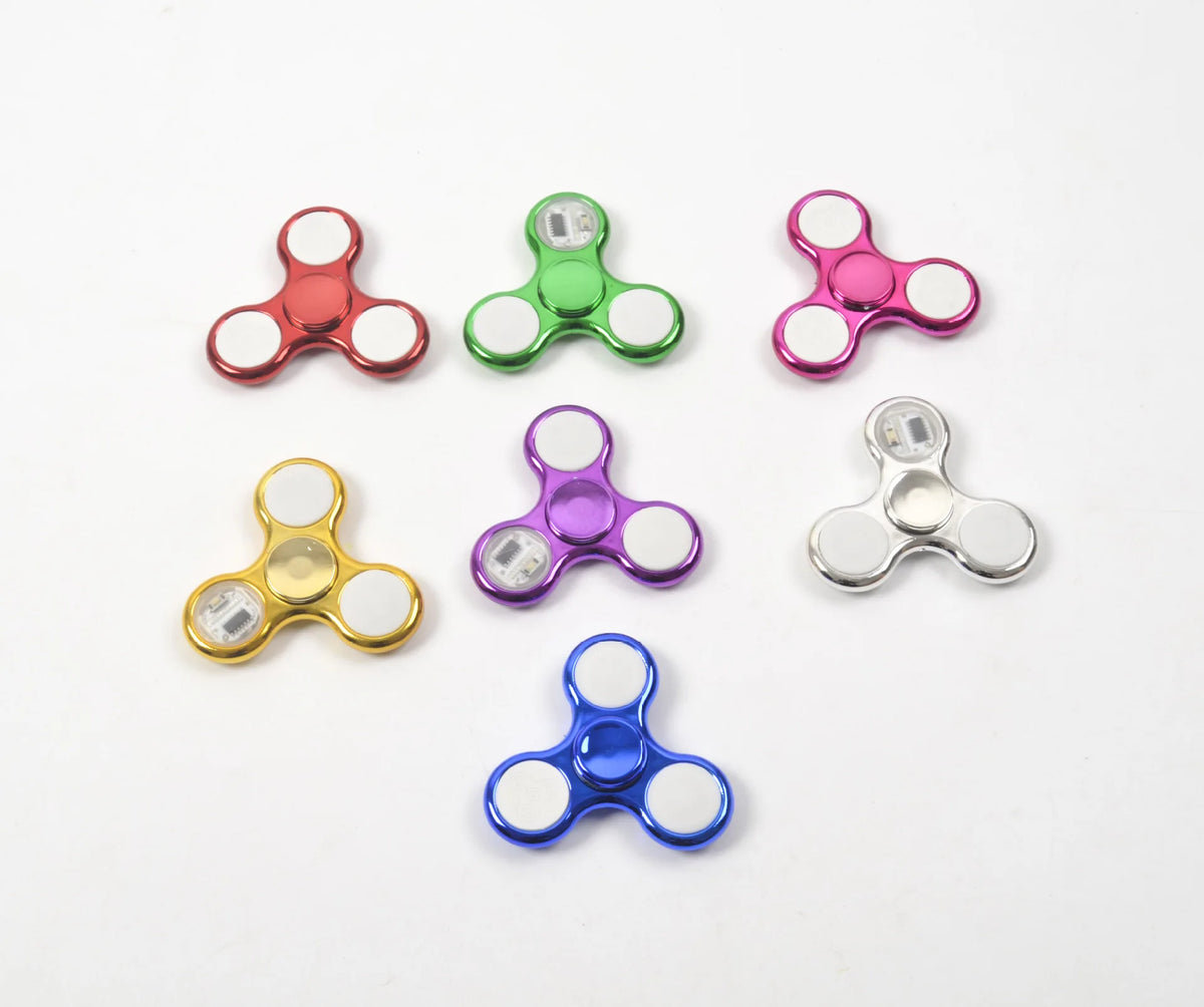Fidget Spinner LED Light Up Toy for Kids Glow in Dark