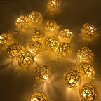 USB Rattan Ball Fairy Lights 20 LED String Lights