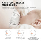 Glass Baby Bottle Dual Use Drinking Cup with Handle