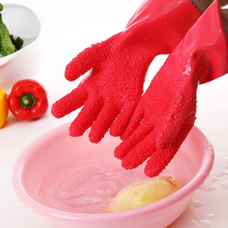 Silicone Potato Peeling Gloves Kitchen Cleaning Gloves Secondary image