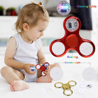 Fidget Spinner LED Light Up Toy for Kids Glow in Dark